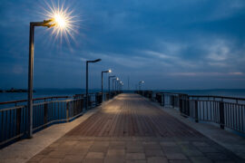 side view of the pier on the black sea against the 2025 01 29 07 24 37 utc