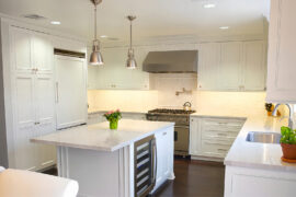 Kitchen with LED Tape Light