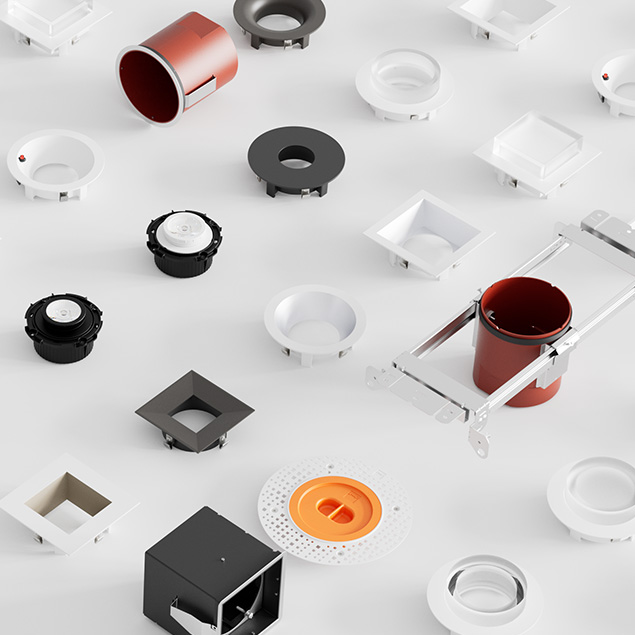 DMF M Series recessed lighting modules housings and trims