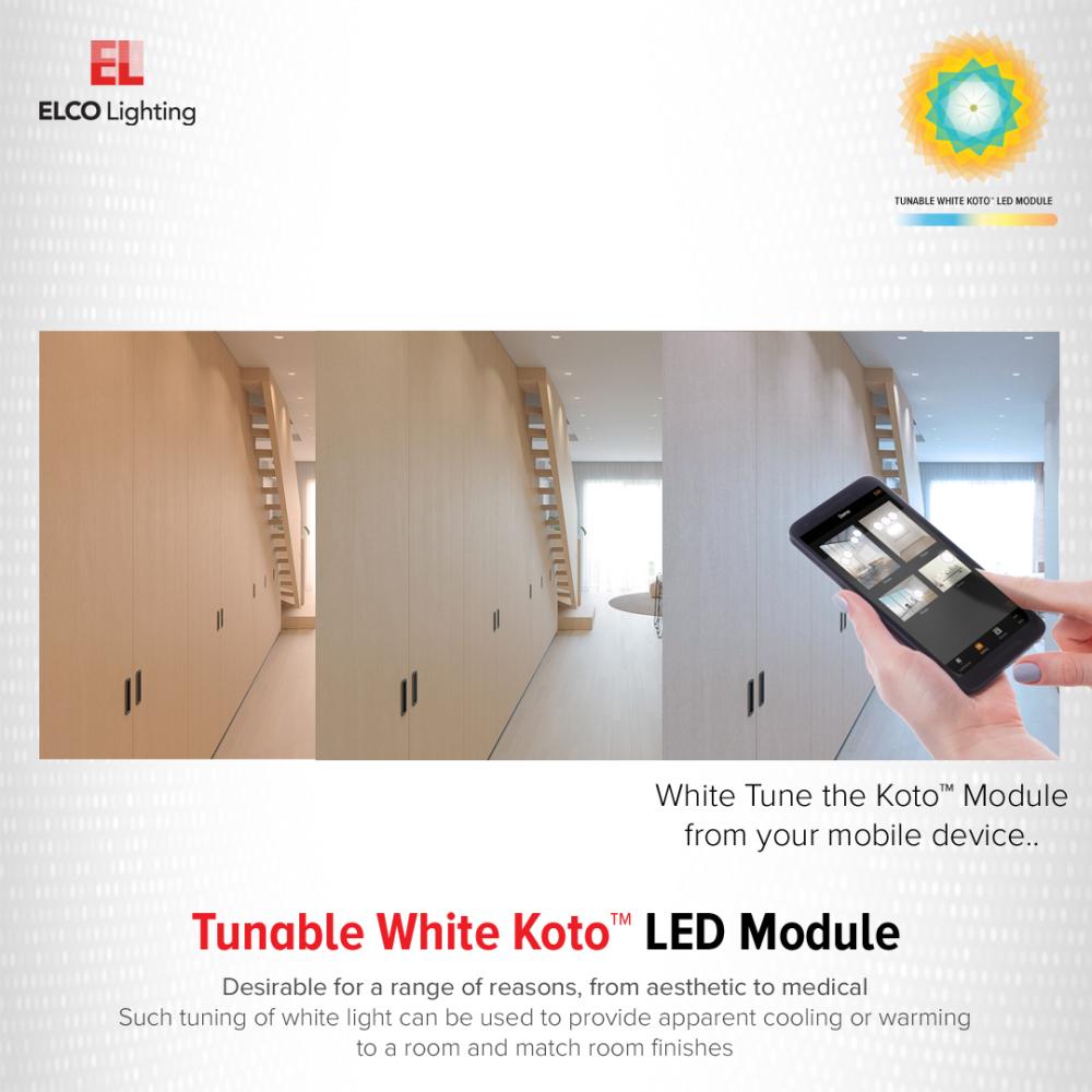 ELCO Koto Tunable White recessed lighting