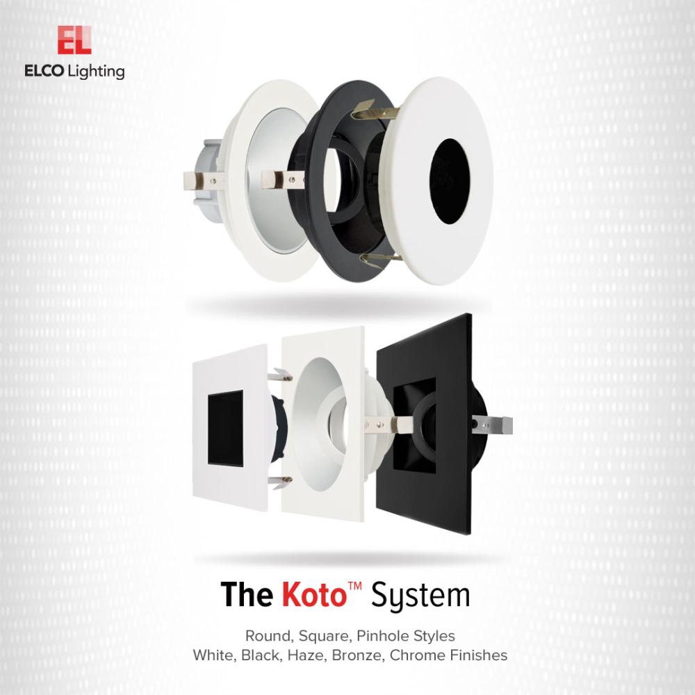 ELCO Koto Pex recessed lighting trim options