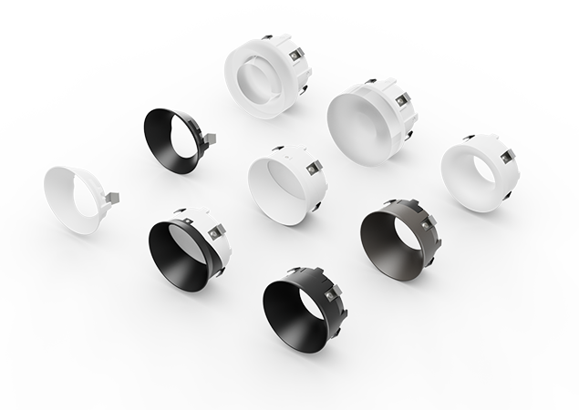 DMF X Series recessed lighting trim options