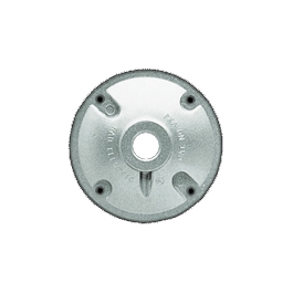 RAB Lighting XC1 Heavy Duty Weatherproof Round Cover - Aluminum, 4" Diameter, 1/2" Hole - View #9