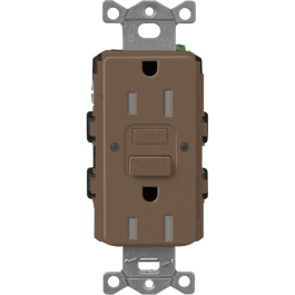 Lutron SCR-15-GFST-EP Claro 15A GFCI Receptacle - Tamper Resistant