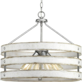 Progress Lighting Gulliver 4-Light Pendant - 120V - Galvanized Finish