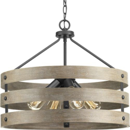 Progress Lighting Gulliver 4-Light Pendant - 120V - Graphite