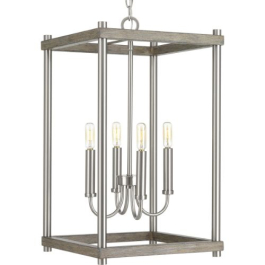 Progress Lighting Fontayne 4-Light Pendant - 120V - Brushed Nickel