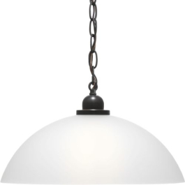 Progress Lighting Classic Dome Pendant 1-Light Pendant - 120V - Antique Bronze