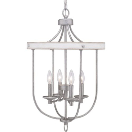 Progress Lighting Gulliver 4-Light Pendant - 120V - Galvanized Finish