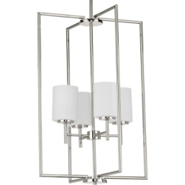 Progress Lighting Replay 4-Light Pendant - 120V - Polished Nickel