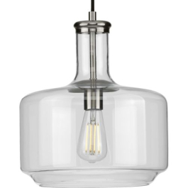 Progress Lighting Latrobe 1-Light Pendant - 120V - Brushed Nickel