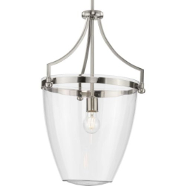 Progress Lighting Parkhurst 1-Light Pendant - 120V - Brushed Nickel