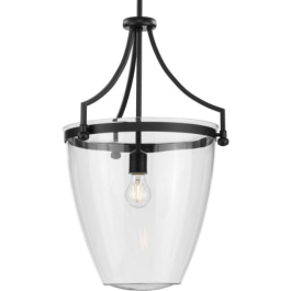 Progress Lighting Parkhurst 1-Light Pendant - 120V - Matte Black