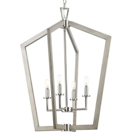 Progress Lighting Galloway 4-Light Pendant - 120V - Brushed Nickel