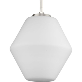 Progress Lighting Copeland 1-Light Pendant - 120V - Brushed Nickel