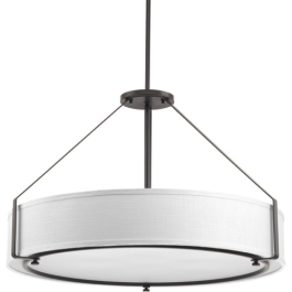 Progress Lighting Ratio 30" 6-Light Pendant - 120V - Antique Bronze