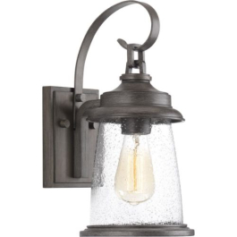 Progress Lighting Conover 1-Light Small Outdoor Wall Lantern - 120V - Antique Pewter