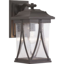 Progress Lighting Abbott 1-Light Medium Outdoor Wall Lantern - 120V - Antique Bronze