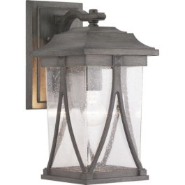 Progress Lighting Abbott 1-Light Medium Outdoor Wall Lantern - 120V - Antique Pewter