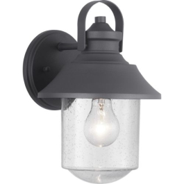 Progress Lighting Weldon 1-Light Medium Outdoor Wall Lantern - 120V - Textured Black
