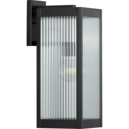 Progress Lighting Felton 1-Light Large Outdoor Wall Lantern - 120V - Matte Black