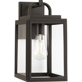 Progress Lighting Grandbury 1-Light Medium Outdoor Wall Lantern - 120V - Antique Bronze