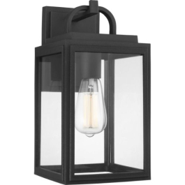 Progress Lighting Grandbury 1-Light Medium Outdoor Wall Lantern - 120V - Textured Black