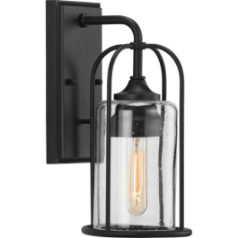 Progress Lighting Watch Hill 1-Light Small Outdoor Wall Lantern - 120V - Textured Black