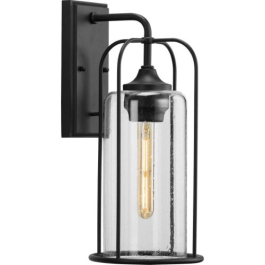 Progress Lighting Watch Hill 1-Light Medium Outdoor Wall Lantern - 120V - Textured Black