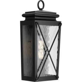 Progress Lighting Wakeford 1-Light Medium Outdoor Wall Lantern - 120V - Textured Black