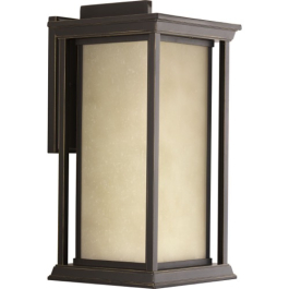 Progress Lighting Endicott 1-Light Large Outdoor Wall Lantern - 120V - Antique Bronze