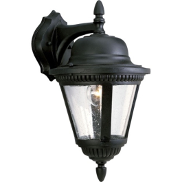 Progress Lighting Westport 1-Light Medium Outdoor Wall Lantern - 120V - Textured Black