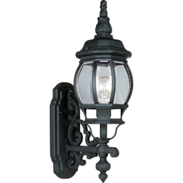 Progress Lighting Onion 1-Light Outdoor Wall Lantern - 120V - Textured Black