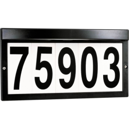 Progress Lighting Outdoor Address Light - 12.5" x 6.75" - Black