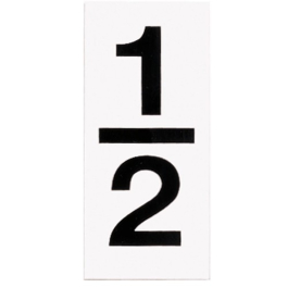 Progress Lighting "1/2" Number for Address Light - 10 Pack