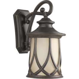 Progress Lighting Resort 1-Light Large Outdoor Wall Lantern - 120V - Aged Copper