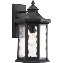 Progress Lighting Edition 1-Light Large Outdoor Wall Lantern - 120V - Textured Black