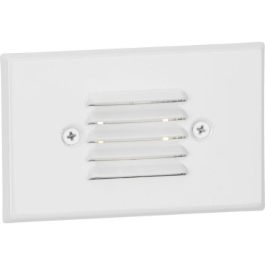 Progress Lighting Indoor/Outdoor LED Louver Step Light - Horizontal + Vertical - 3000K - 120V - Satin White
