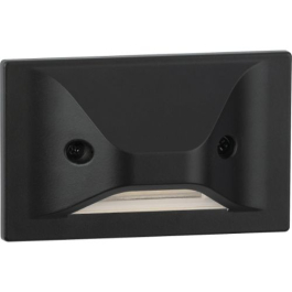 Progress Lighting Indoor/Outdoor LED Hood Step Light - Horizontal + Vertical - 3000K - 120V - Black