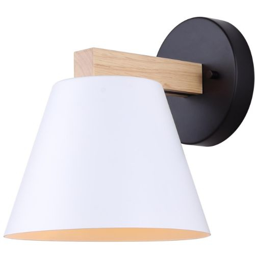 Canarm IVL1124A01BWW Harlyn 1-Light Vanity - 120V - Black / White 