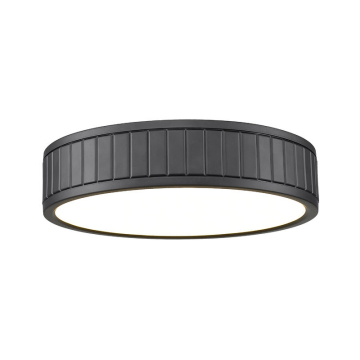Z-Lite Madison 12" LED Flush Mount - 24W - CCT Selectable - 1,660 Lumens - 120V - Matte Black