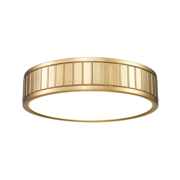 Z-Lite Madison 12" LED Flush Mount - 24W - CCT Selectable - 1,630 Lumens - 120V - Modern Gold