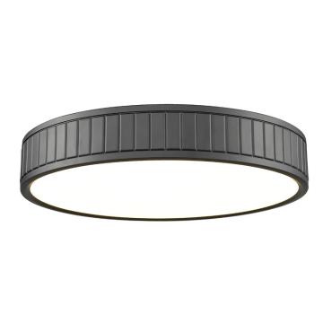Z-Lite Madison 16" LED Flush Mount - 40W - CCT Selectable - 2,730 Lumens - 120V - Matte Black