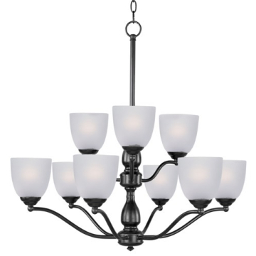 Maxim Lighting Stefan 9-Light Chandelier - 120V - Black