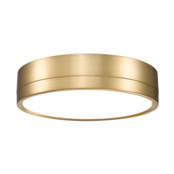Z-Lite Algar 12" LED Flush Mount - 24W - CCT Selectable - 1,640 Lumens - 120V - Modern Gold