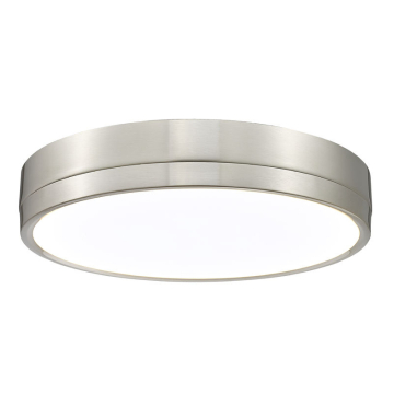 Z-Lite Algar 16" LED Flush Mount - 40W - CCT Selectable - 2,800 Lumens - 120V - Brushed Nickel