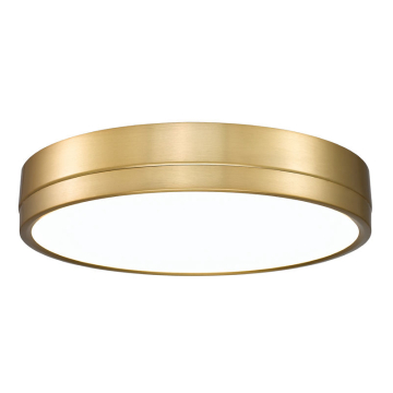 Z-Lite Algar 16" LED Flush Mount - 40W - CCT Selectable - 2,820 Lumens - 120V - Modern Gold