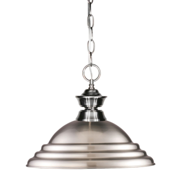 Z-Lite 16" 1-Light Pendant - 120V - Brushed Nickel