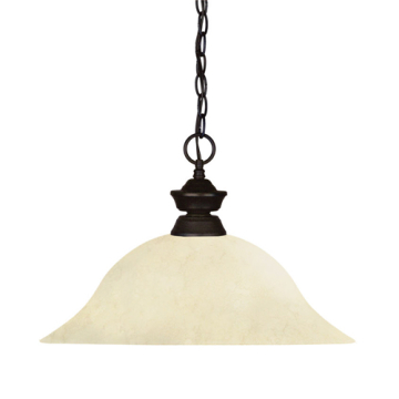 Z-Lite 16" 1-Light Pendant - 120V - Bronze / Golden Mottle