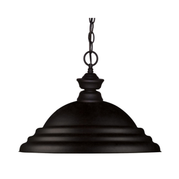 Z-Lite 16" 1-Light Pendant - 120V - Matte Black